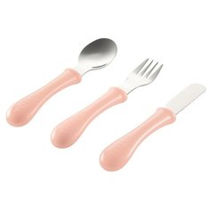 Набор столовых приборов Beaba Stainless steel beige