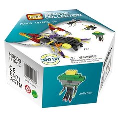 Конструктор LOZ Beastie Collection H0003 Летучая мышь, муравей, муха, медуза