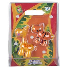 Фигурки 1 TOY В мире животных Жираф и тигр / Жираф и леопард Т57438