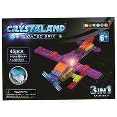 Конструктор Crystaland Lighted Brix 86902 Самолет 3 в 1