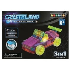 Конструктор Crystaland Lighted Brix 86904 Автомобиль 3 в 1