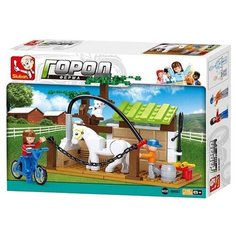 Конструктор SLUBAN Городская серия M38-B0557 Мойка для лошади