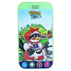 Интерактивная развивающая игрушка Город Игр Смартфончик "Потешки" зеленый