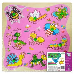 Рамка-вкладыш Kribly Boo Насекомые (67906), 10 дет.