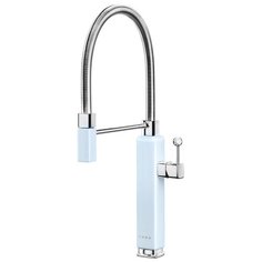 Смеситель для кухни (мойки) smeg MDF50xx однорычажный двухцветный пастельный голубой