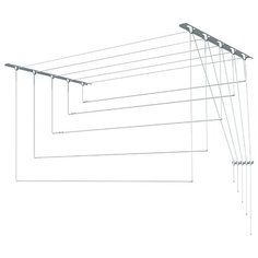 Сушилка для белья Лиана настенно-потолочная металлическая 1,6 м металлик Liana