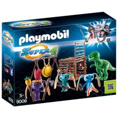 Набор с элементами конструктора Playmobil Super 4 9006 Инопланетяне с ловушкой для динозавра
