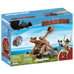 Набор с элементами конструктора Playmobil Dragons 9245 Гоббер с катапультой