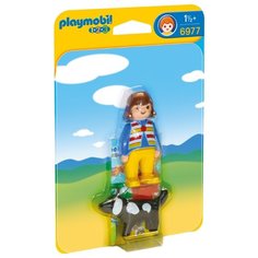 Набор с элементами конструктора Playmobil 1-2-3 6977 Женщина с собакой