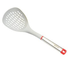 Шумовка Satoshi Kitchenware Premier 881188, нейлон, нержавеющая сталь, пластик белый/красный