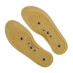 Стельки для обуви BRADEX массажные с магнитами мужские «ИНЬ-ЯН» бежевый 40-46