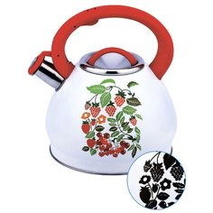 Забава Чайник со свистком Ягоды 3 л белый/красный