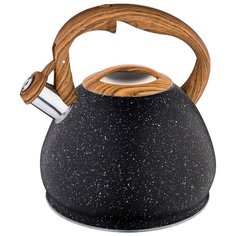 Alpenkok Чайник со свистком АК-523 3 л черный гранит