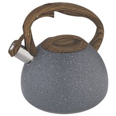 Alpenkok Чайник со свистком AK-520/AK-521 3 л темно-серый гранит