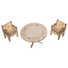 Сборная модель Polly Стол и стулья