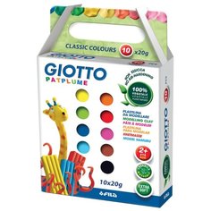 Пластилин GIOTTO Patplume 10 цветов по 20 г (512900)