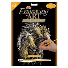 Гравюра Royal & Langnickel Лошади (GOLF20) золотистая основа