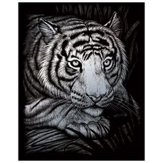 Гравюра Royal & Langnickel Белый тигр (SILF38) серебристая основа