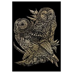 Гравюра Royal & Langnickel Совы (GOLF13) золотистая основа