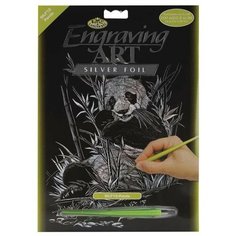 Гравюра Royal & Langnickel Панда (SILF12) серебристая основа