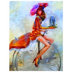 Color Kit Картина по номерам "На велосипеде" 40х50 см (CG638)