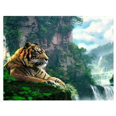 Color Kit Картина по номерам "У водопада" 30х40 см (KS033)