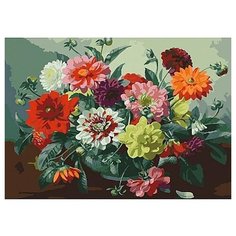 Color Kit Картина по номерам "Георгины" 30х40 см (CE242)