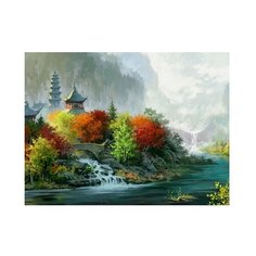 Color Kit Картина по номерам "Пагоды" 30х40 см (KS028)