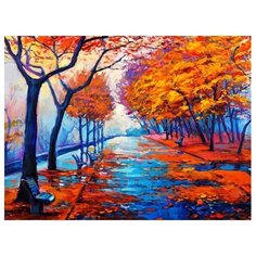 Color Kit Картина по номерам "Осенняя аллея" 30х40 см (KS036)