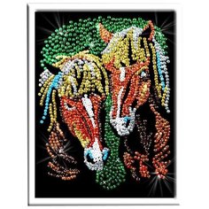 Волшебная Мастерская Мозаика из пайеток Лошади 035