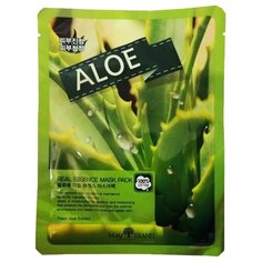 MAY ISLAND тканевая маска Real Essence Aloe с экстрактом алоэ, 25 мл
