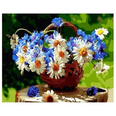 ВанГогВоМне Картина по номерам "Васильковый день", 40х50 см (ZX 21247)