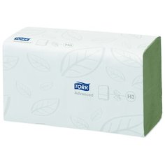 Полотенца бумажные TORK Advanced singlefold зелёные 290179, 1 рул., 250 л.