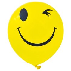 Набор воздушных шаров Action! Смайлы (20 шт.) желтый
