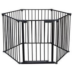 Манеж-ширма Safe & Care Трансформер 6 элементов черный