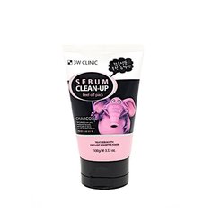 3W Clinic маска-пленка Sebum Clean-Up Peel Off Pack для очищения пор и балансирования кожи лица и с черным углем, 100 г