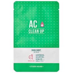 Etude House Очищающая маска для проблемной кожи AC Clean Up Mask Sheet, 27 г