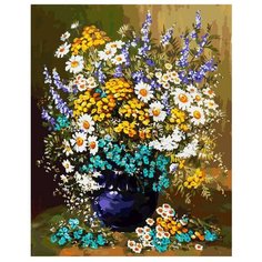 Белоснежка Картина по номерам "Букет полевых цветов" 40х50 см (039-AB)