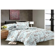 Постельное белье 2-спальное с евро простыней Бояртекс Luxor 1269 HLX бязь голубой