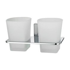 Стакан для зубных щеток WasserKRAFT Leine K-5028D белый/хром