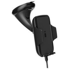 Держатель с беспроводной зарядкой Deppa Crab Qi черный