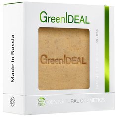 Кусковое мыло ручной работы GreenIdeal персиковое, 100 г