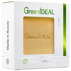 Кусковое мыло ручной работы GreenIdeal с лимоном, 100 г