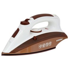 Утюг AURORA AU 3432 коричневый/белый