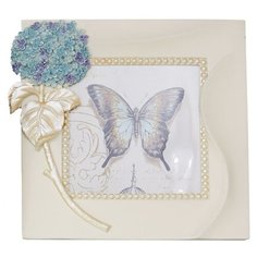 Фоторамка Home Philosophy Ylana 10х10 см бежевый/перламутровый