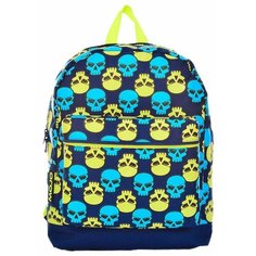 Рюкзак MOJO Brite Skull Checker 17 blue/green