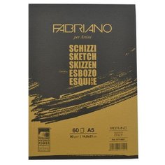 Скетчбук Fabriano Schizzi 21 х 14.8 см (A5), 90 г/м², 60 л.