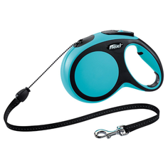 Поводок-рулетка для собак Flexi New Comfort M тросовый синий 8 м