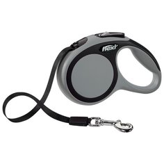 Поводок-рулетка для собак Flexi New Comfort XS ленточный серый 3 м