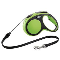 Поводок-рулетка для собак Flexi New Comfort M тросовый зеленый 5 м
